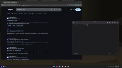 Screenshot of Ultramarine Flagship in dark mode